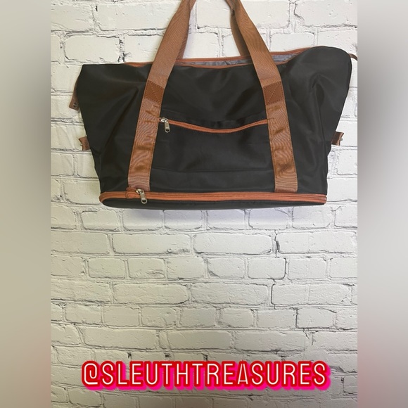 NWOT Travel Gym Duffel Bag Weekender Bags Large Tote Overnight Imiomo Black 2 PC - Picture 4 of 9